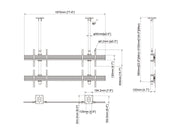 Multibrackets MBC2X2U Display Ceiling Mount Pro Ceiling Mount Bracket Multibrackets