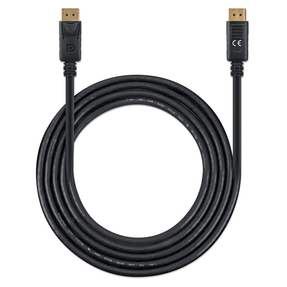 Manhattan DisplayPort 1.4 8K@60Hz 2m Cable | 355575 HDMI Cable Manhattan