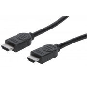 Manhattan 355735 HDMI Cable With Ethernet 2m 4K/60Hz Male/Male Black Polybag HDMI Cable Manhattan