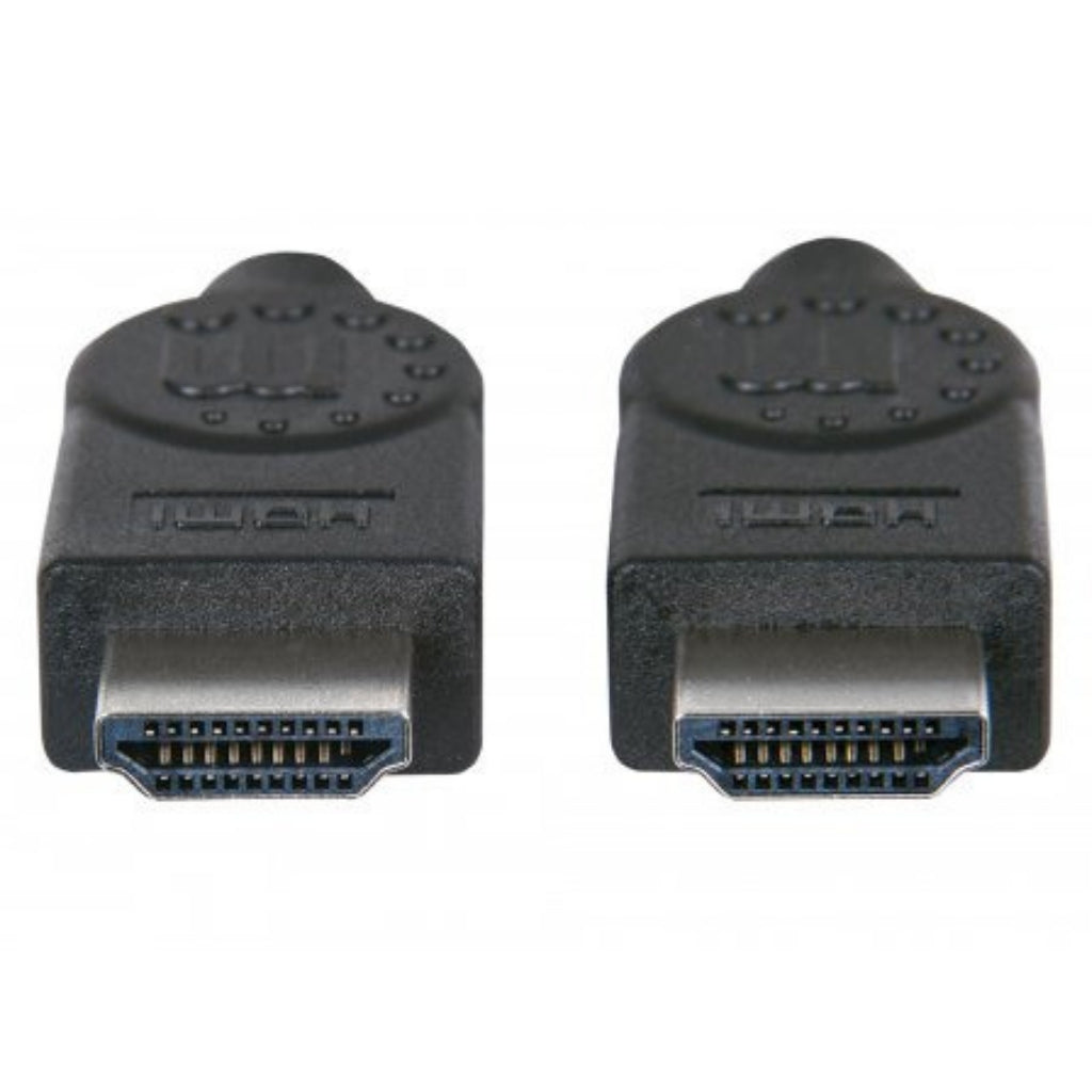 Manhattan 355735 HDMI Cable With Ethernet 2m 4K/60Hz Male/Male Black Polybag HDMI Cable Manhattan