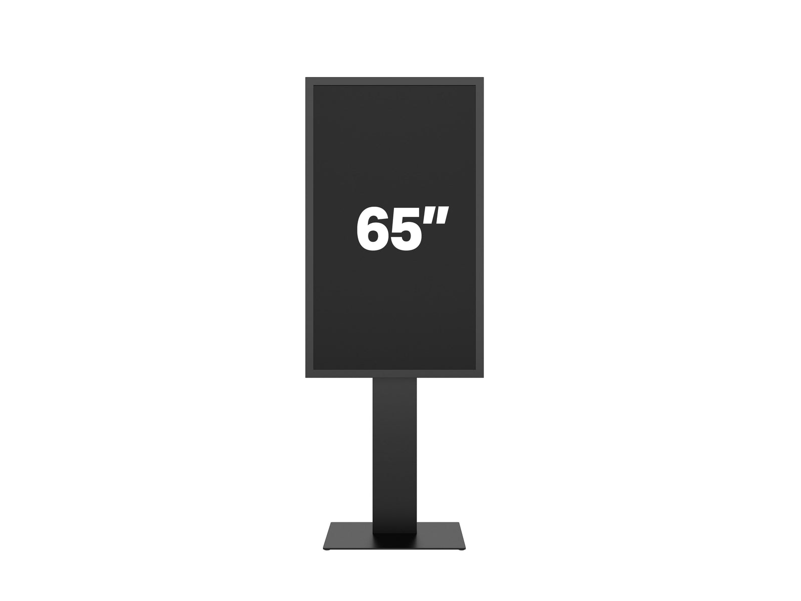 Multibrackets M Pro Series - Enclosure 65" Kiosk Black Signage Display Enclosures Multibrackets