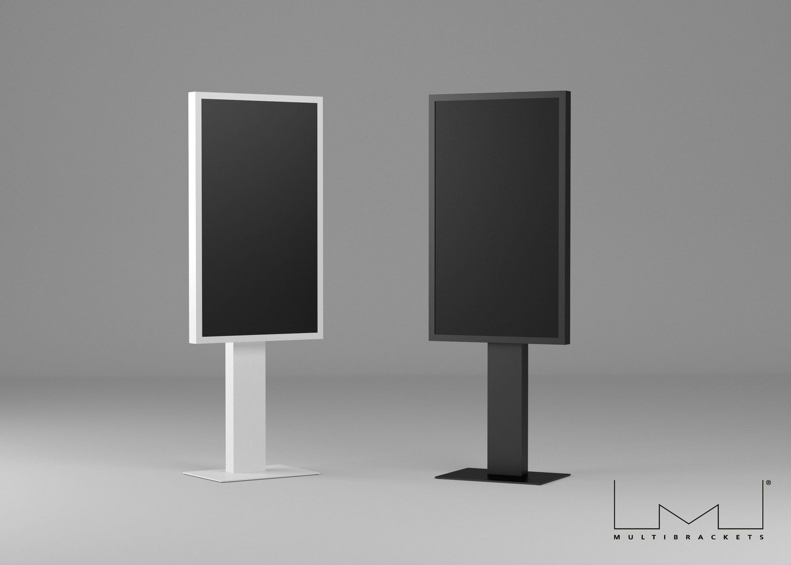 Multibrackets M Pro Series - Enclosure 65" Kiosk Black Signage Display Enclosures Multibrackets