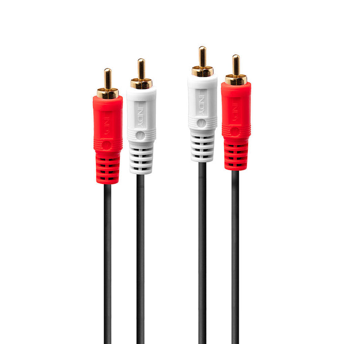 Lindy Premium 5m Audio Cable 2xPhono Stereo | 35663 Audio / Video Cable Lindy