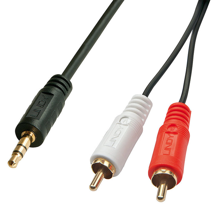 Lindy Premium Audio Cable 2x Phono 3,5mm/20m | 35687 Lindy Audio Cable Lindy