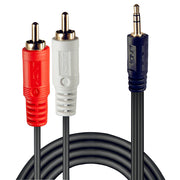 Lindy Premium Audio Cable 2x Phono 3,5mm/20m | 35687 Audio / Video Cable Lindy