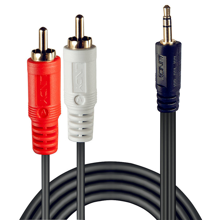 Lindy Premium Audio Cable 2x Phono 3,5mm/20m | 35687 Lindy Audio Cable Lindy