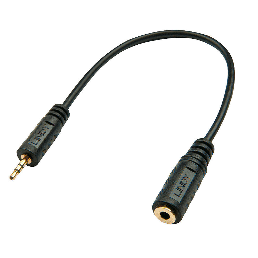 Lindy 2.5mm Male to 3.5mm Female Audio Adapter | 35698 Adapter / Converter Lindy