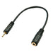 Lindy 2.5mm Male to 3.5mm Female Audio Adapter | 35698 Adapter Cables Lindy