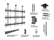 Multibrackets MBC3X3U Display Ceiling Mount Pro Ceiling Mount Bracket Multibrackets