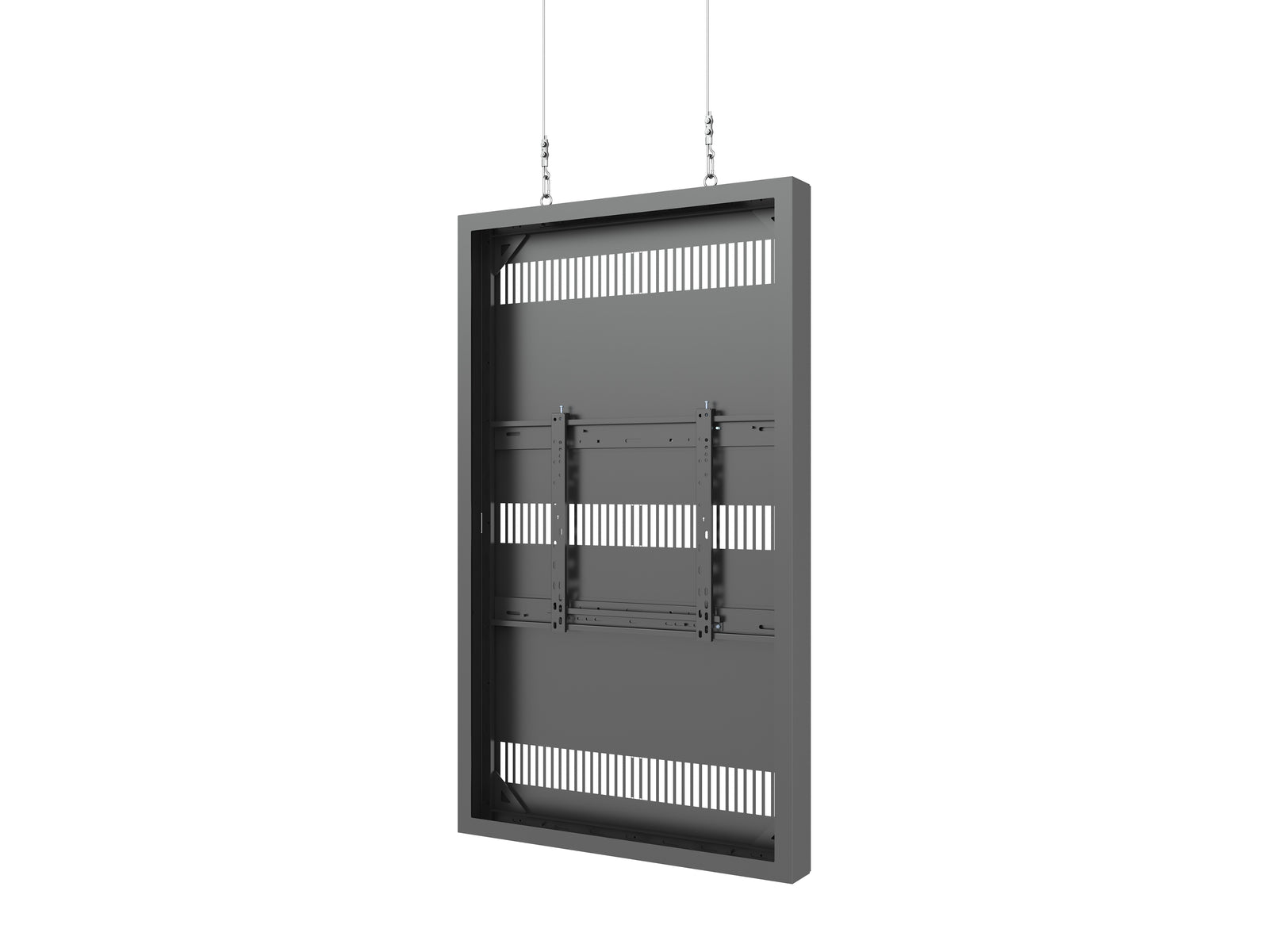 Multibrackets M Pro Series Enclosure 65" High Brightness Wire Medium Black Signage Display Enclosures Multibrackets