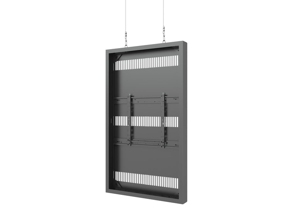 Multibrackets M Pro Series Enclosure 65" High Brightness Wire Medium Black Signage Display Enclosures Multibrackets