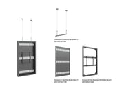 Multibrackets M Pro Series Enclosure 65" High Brightness Wire Medium Black Signage Display Enclosures Multibrackets