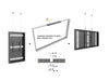 Multibrackets M Pro Series Enclosure 65" High Brightness Wire Medium Black Signage Display Enclosures Multibrackets