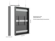 Multibrackets M Pro Series Enclosure 65" High Brightness Wire Medium Black Signage Display Enclosures Multibrackets