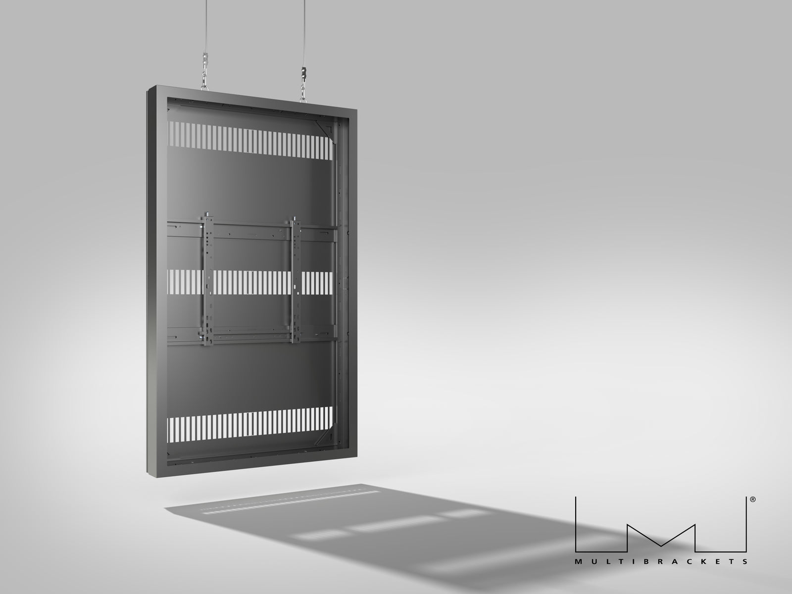 Multibrackets M Pro Series Enclosure 65" High Brightness Wire Medium Black Signage Display Enclosures Multibrackets