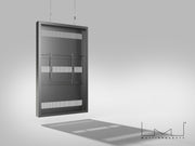 Multibrackets M Pro Series Enclosure 65" High Brightness Wire Medium Black Signage Display Enclosures Multibrackets