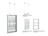 Multibrackets M Pro Series Enclosure 65" High Brightness Wire Medium White Signage Display Enclosures Multibrackets