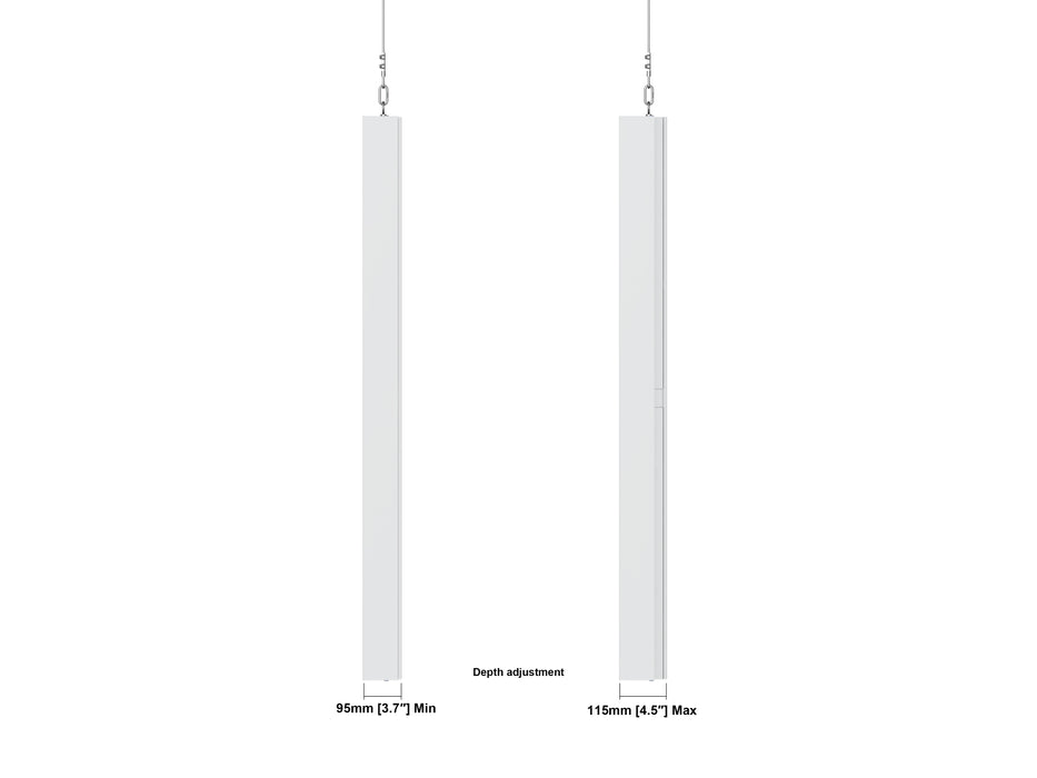 Multibrackets M Pro Series Enclosure 65" High Brightness Wire Medium White Signage Display Enclosures Multibrackets