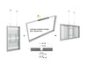Multibrackets M Pro Series Enclosure 65" High Brightness Wire Medium White Signage Display Enclosures Multibrackets
