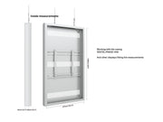 Multibrackets M Pro Series Enclosure 65" High Brightness Wire Medium White Signage Display Enclosures Multibrackets