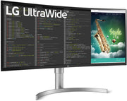 LG 35" UltraWide™ QHD HDR VA Curved Monitor | 35WN75CN-B Desktop Monitor LG