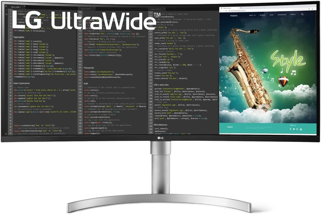 LG 35WN75CN-B 35" UltraWide™ QHD HDR VA Curved Monitor