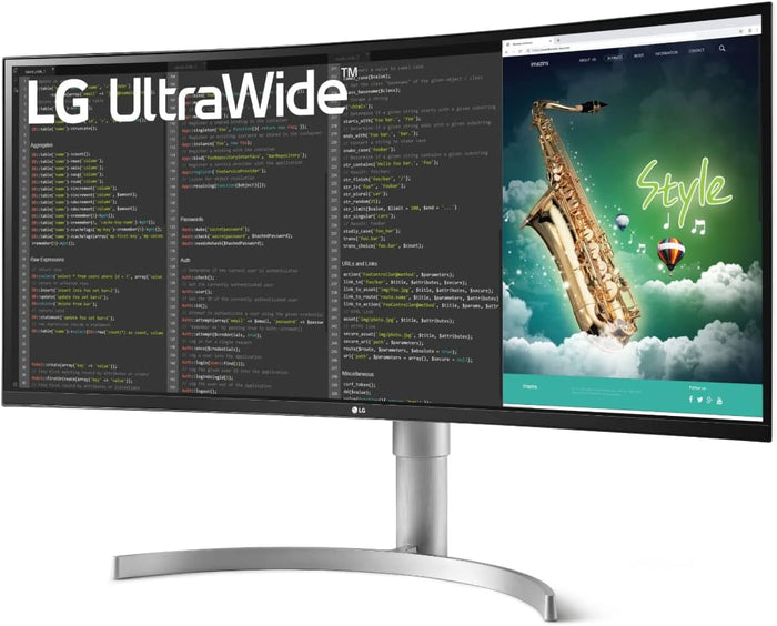 LG 35" UltraWide™ QHD HDR VA Curved Monitor | 35WN75CN-B Desktop Monitor LG