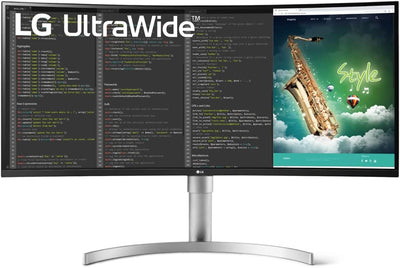 LG 35" UltraWide™ QHD HDR VA Curved Monitor | 35WN75CN-B Desktop Monitor LG