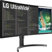 LG 35" UltraWide™ QHD HDR VA Curved Monitor | 35WN75CP-B Desktop Monitor LG