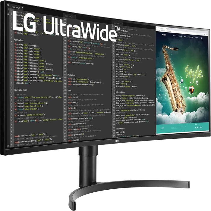 LG 35" UltraWide™ QHD HDR VA Curved Monitor | 35WN75CP-B Desktop Monitor LG