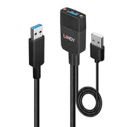 Lindy 35m Hybrid USB 3.2 Gen 2 Type A Cable | 43357 USB Hub & Docking Station Lindy