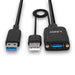 Lindy 35m Hybrid USB 3.2 Gen 2 Type A Cable | 43357 Lindy Interface Hubs Lindy