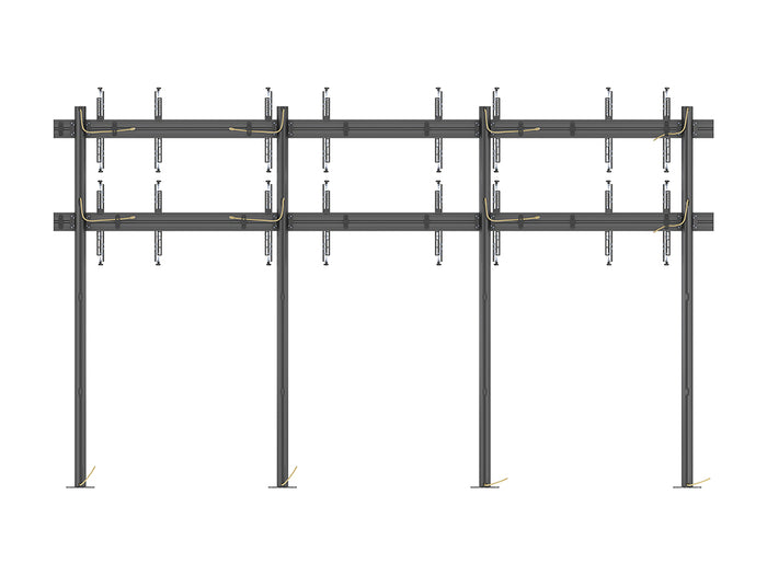 Multibrackets MBFM4x2U M Pro Series 32" - 65" Floorstands Column Floor Stand Multibrackets