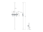 Multibrackets 40" - 65" Up to 3m Floor to Ceiling Mount Pro Floor to Ceiling Display Mount Multibrackets