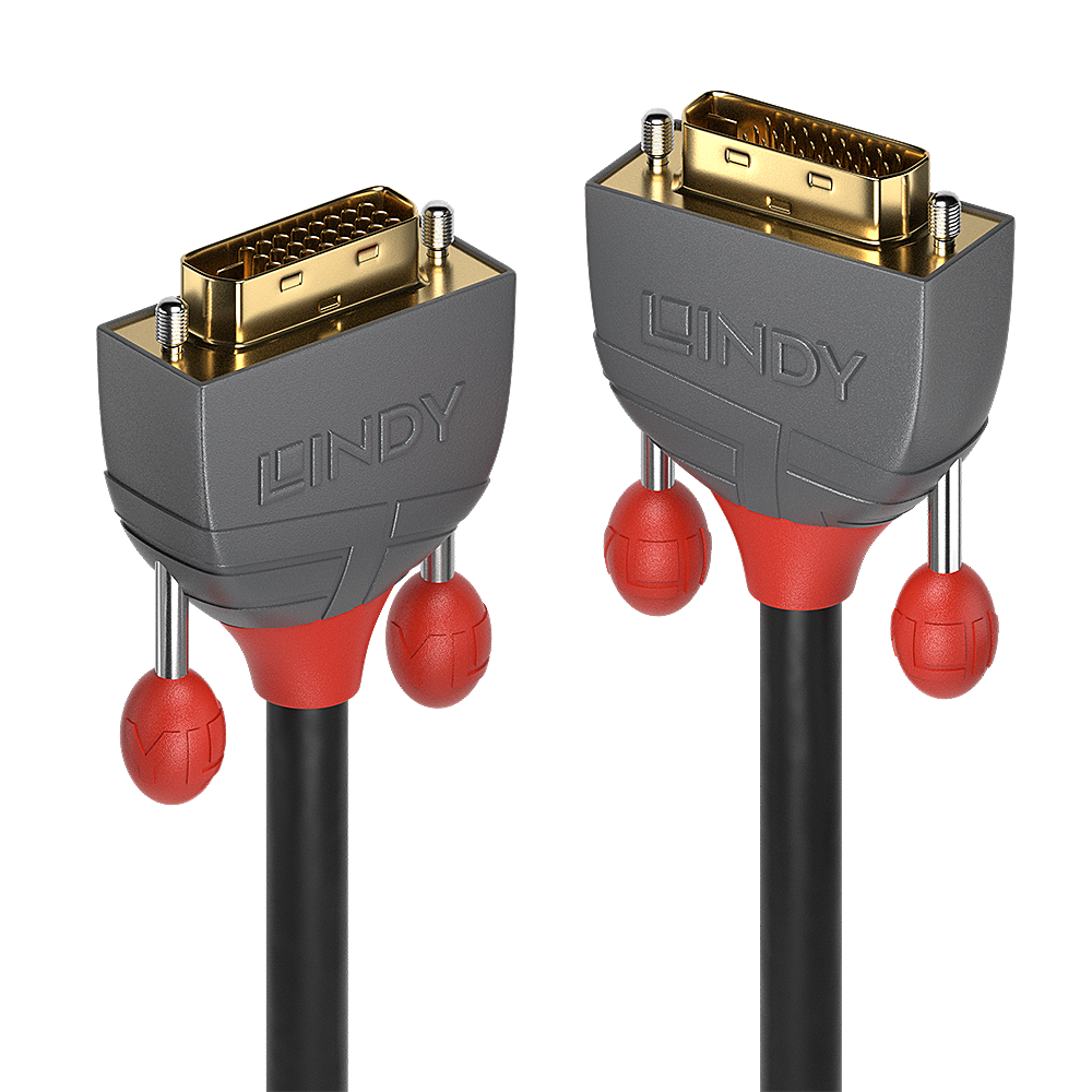 Lindy 5m DVI-D Dual Link Cable, Anthra Line | 36224 Audio / Video Cable Lindy