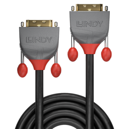 Lindy 5m DVI-D Dual Link Cable, Anthra Line | 36224 Lindy Cable Lindy