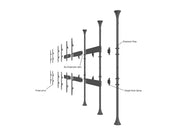 Multibrackets MBFC2U M Floor to Ceiling Mount Pro - Up to 40"-65" Screen Floor to Ceiling Display Mount Multibrackets