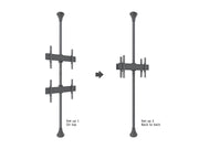 Multibrackets MBFC2U M Floor to Ceiling Mount Pro - Up to 40"-65" Screen Floor to Ceiling Display Mount Multibrackets