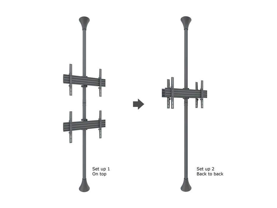 Multibrackets MBFC2U M Floor to Ceiling Mount Pro - Up to 40"-65" Screen