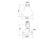 Multibrackets M Pro Series Floor To Ceiling Plate Black Mounting Accessory Multibrackets