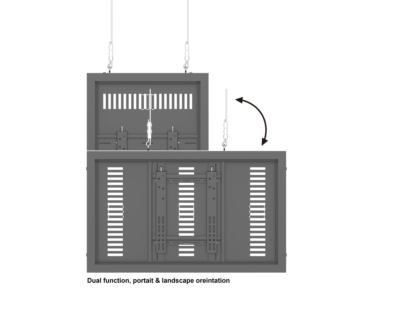 Multibrackets M Pro Series Enclosure 32" Wire Small Black Signage Display Enclosures Multibrackets
