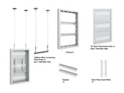 Multibrackets M Pro Series Enclosure 32" Wire Small White Signage Display Enclosures Multibrackets