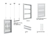 Multibrackets M Pro Series Enclosure 32" Wire Small White Signage Display Enclosures Multibrackets