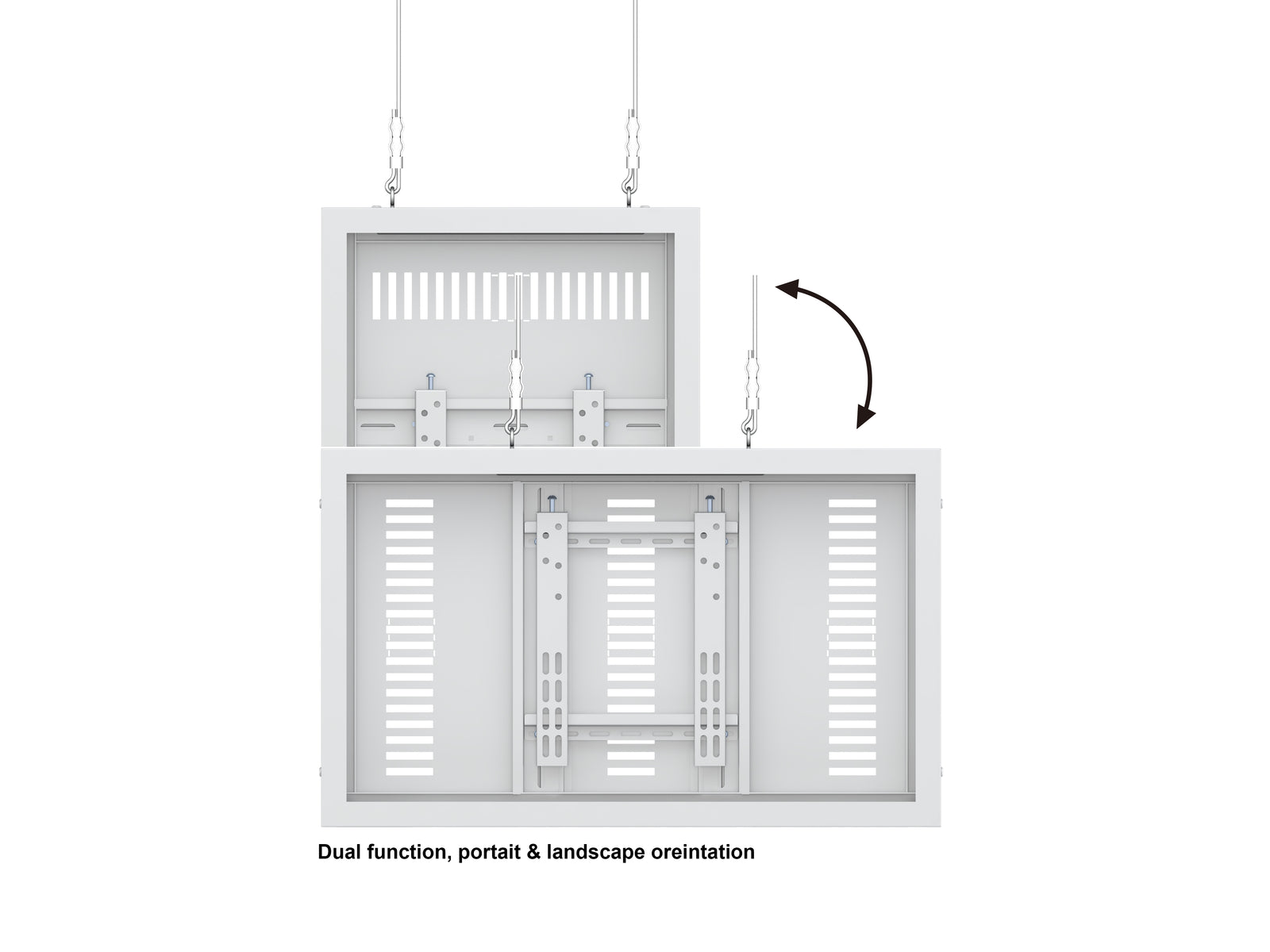 Multibrackets M Pro Series Enclosure 32" Wire Small White Signage Display Enclosures Multibrackets