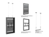 Multibrackets M Pro Series Enclosure 43" Wire Small White Signage Display Enclosures Multibrackets