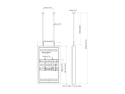 Multibrackets M Pro Series Enclosure 43" Wire Small Black Signage Display Enclosures Multibrackets