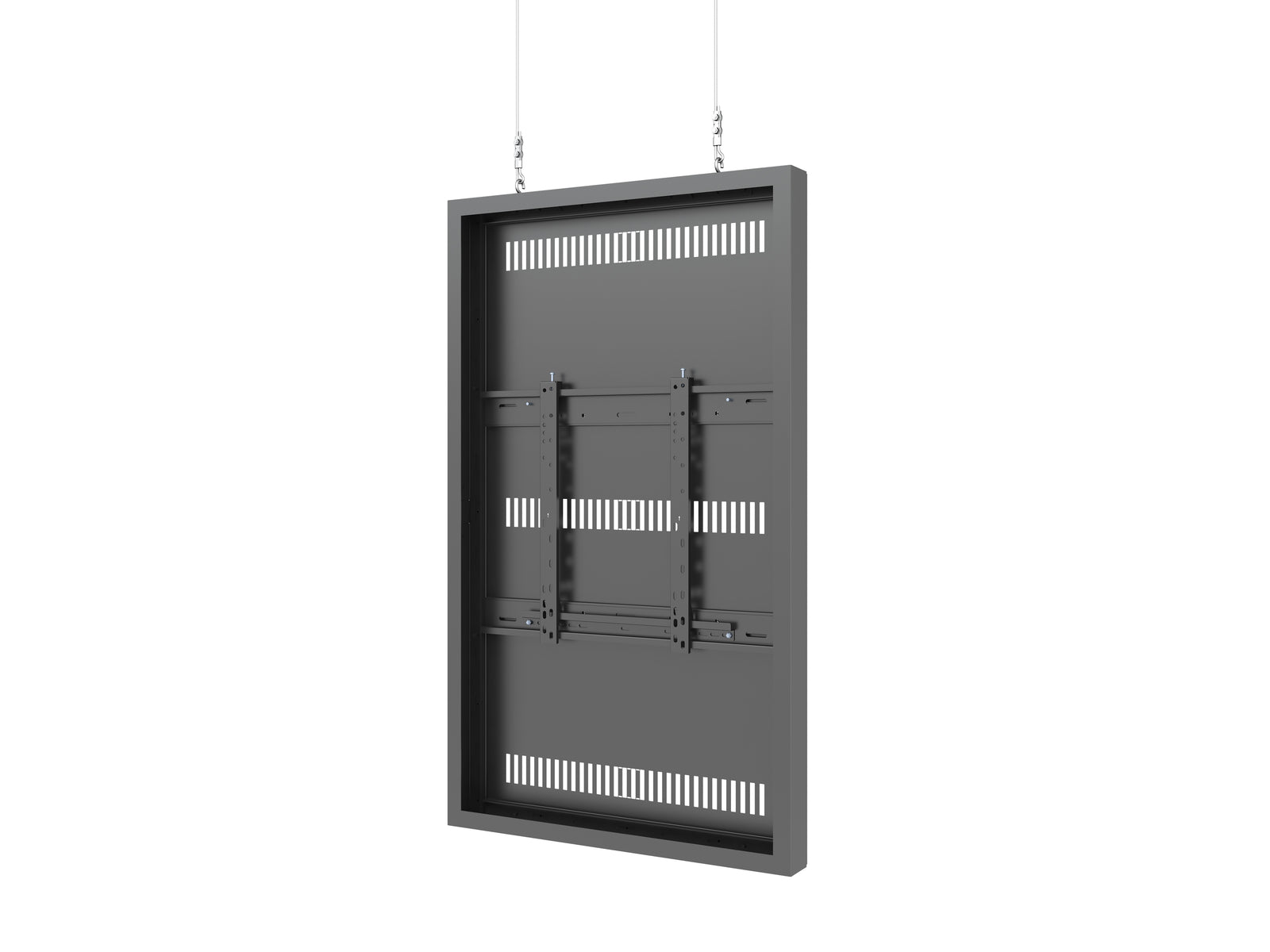 Multibrackets M Pro Series Enclosure 55" Wire Medium Black Signage Display Enclosures Multibrackets