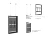 Multibrackets M Pro Series Enclosure 55" Wire Medium Black Signage Display Enclosures Multibrackets