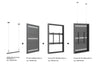 Multibrackets M Pro Series Enclosure 55" Wire Medium Black Signage Display Enclosures Multibrackets