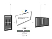 Multibrackets M Pro Series Enclosure 55" Wire Medium Black Signage Display Enclosures Multibrackets
